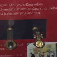 George Low's RPI ring and brother pin